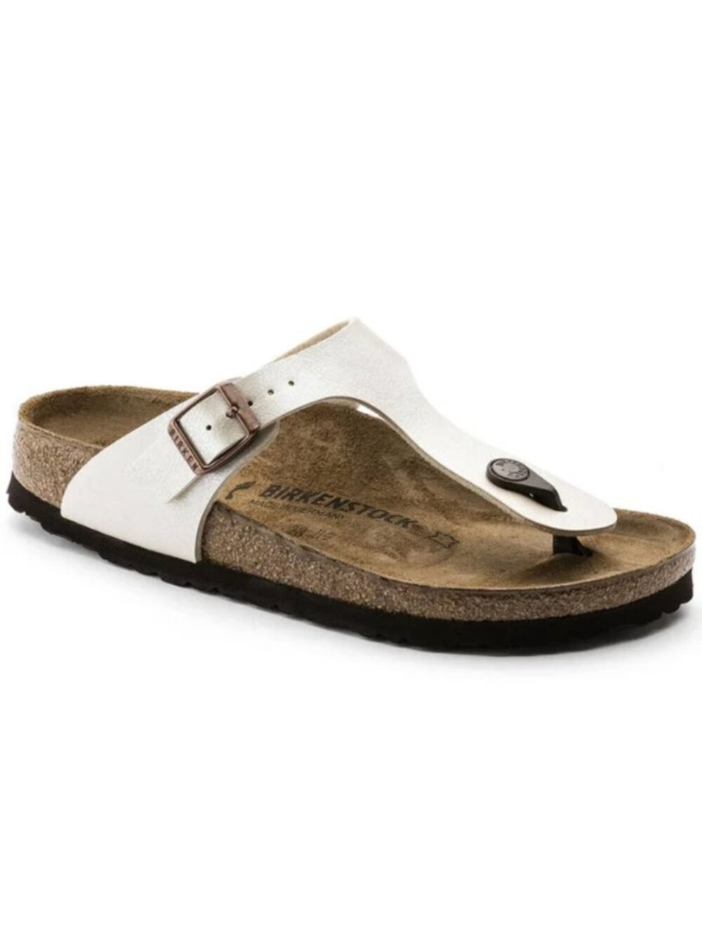 Birkenstock Gizeh in Light Gold Size 38 (US Size 7-7.5)